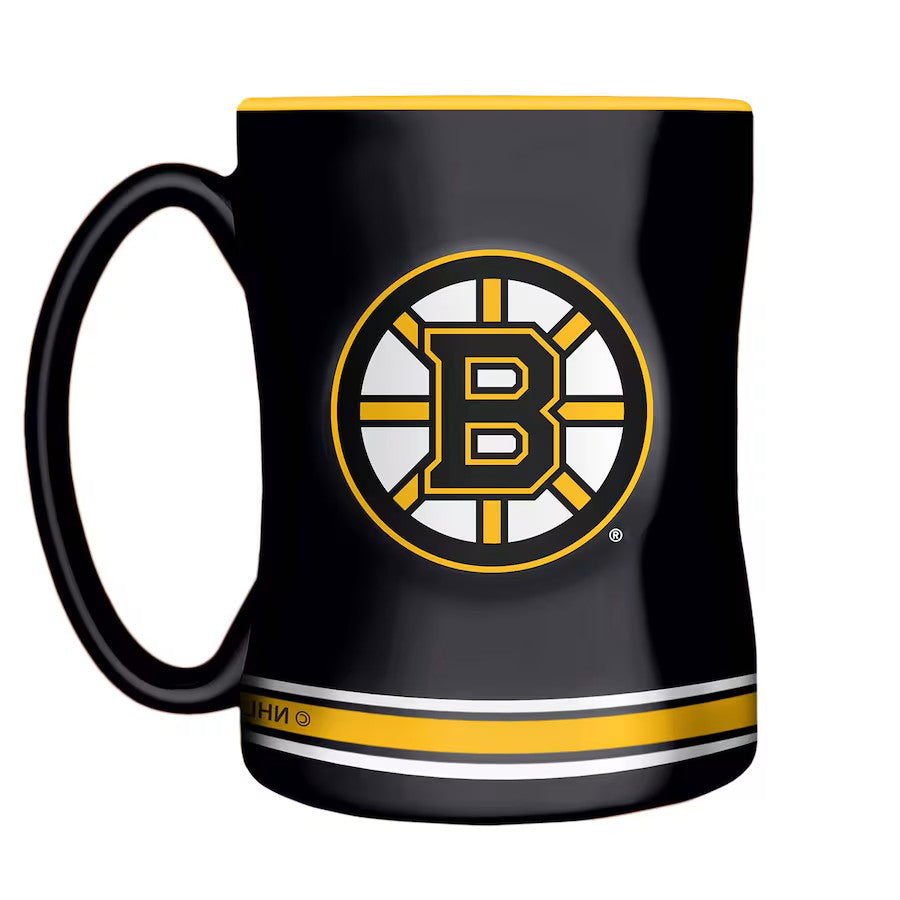 Tasse sculptée noire de 14 oz des Bruins de Boston NHL TSV