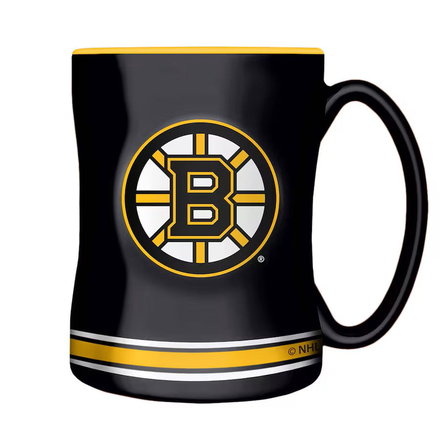 Boston Bruins NHL TSV 14oz Black Sculpted Mug