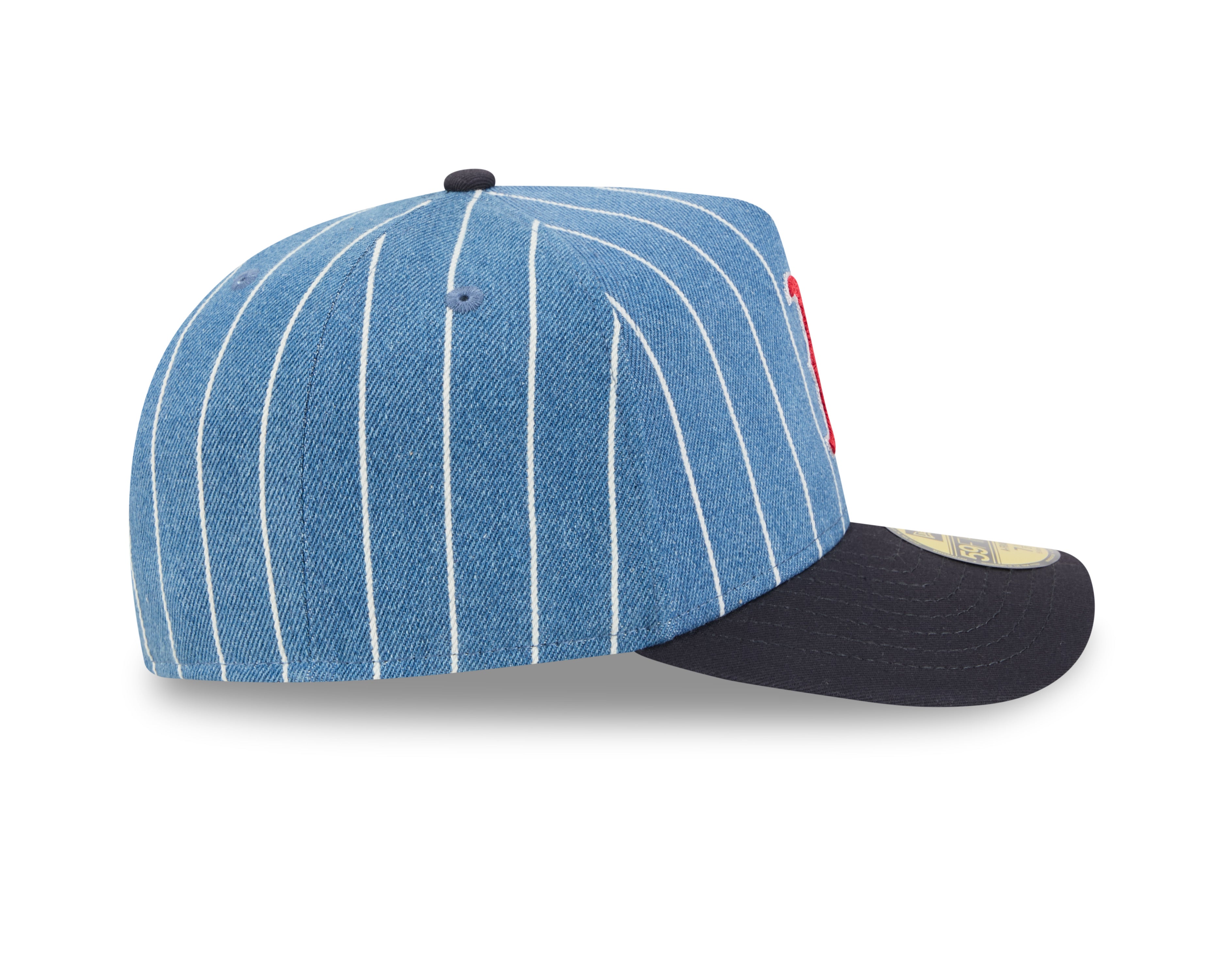 Boston Red Sox MLB New Era Men's Light Blue/Black 59Fifty A-Frame Parallel Fitted Hat