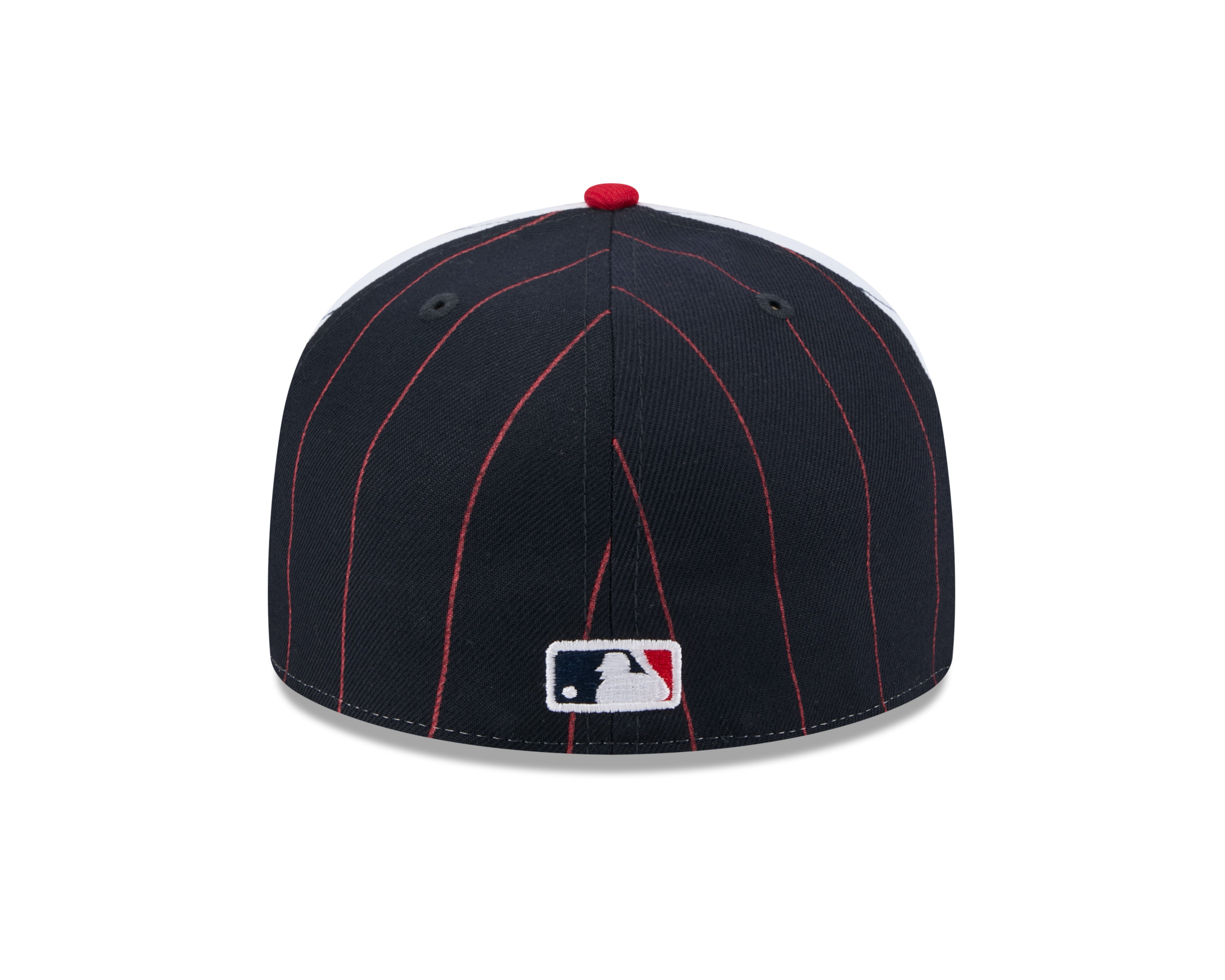 Boston Red Sox MLB New Era Men's Navy 59Fifty Two Tone Pinstripe Fitted Hat