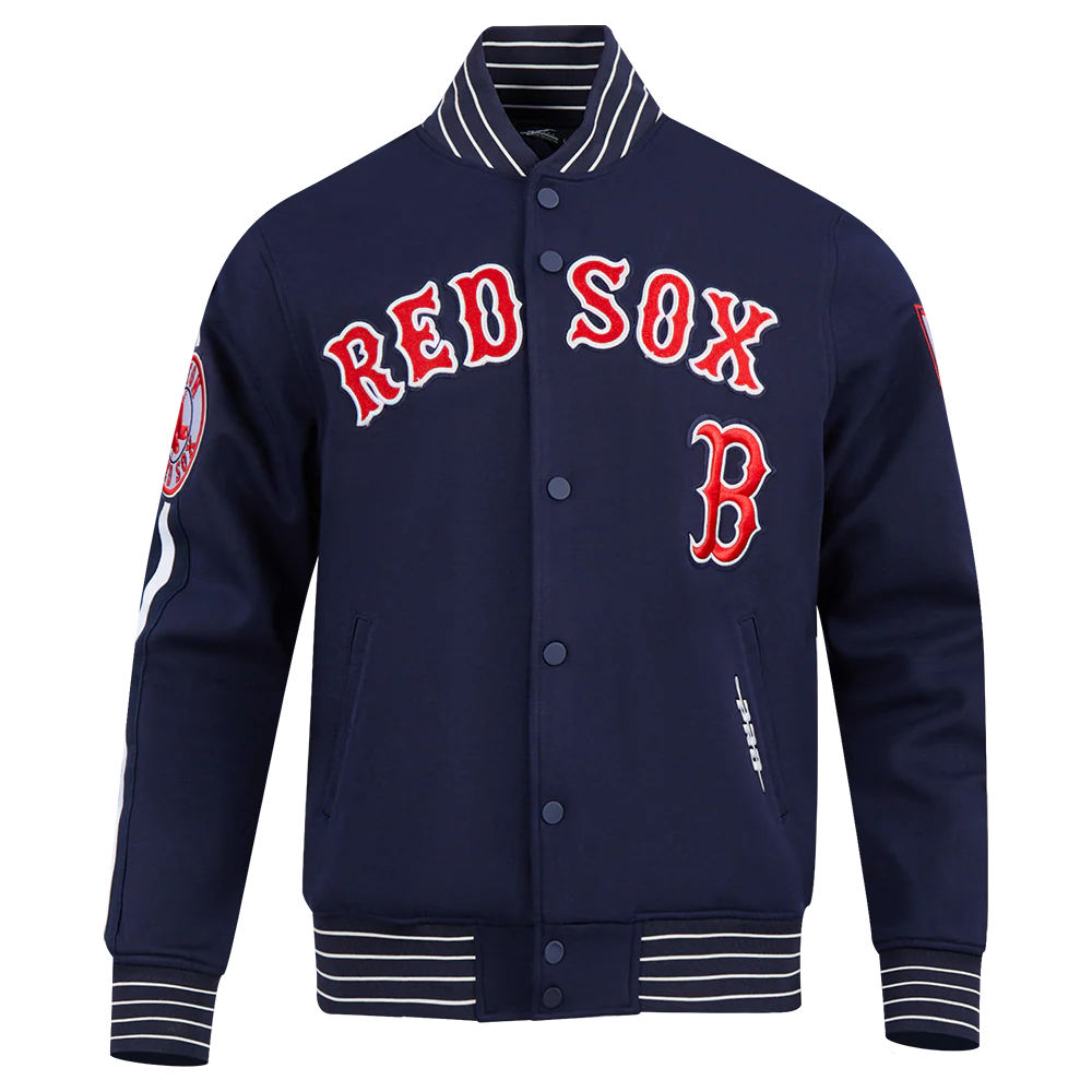 Veste Boston Red Sox MLB Pro Standard pour homme, bleu marine, édition spéciale Cooperstown, en maille double.