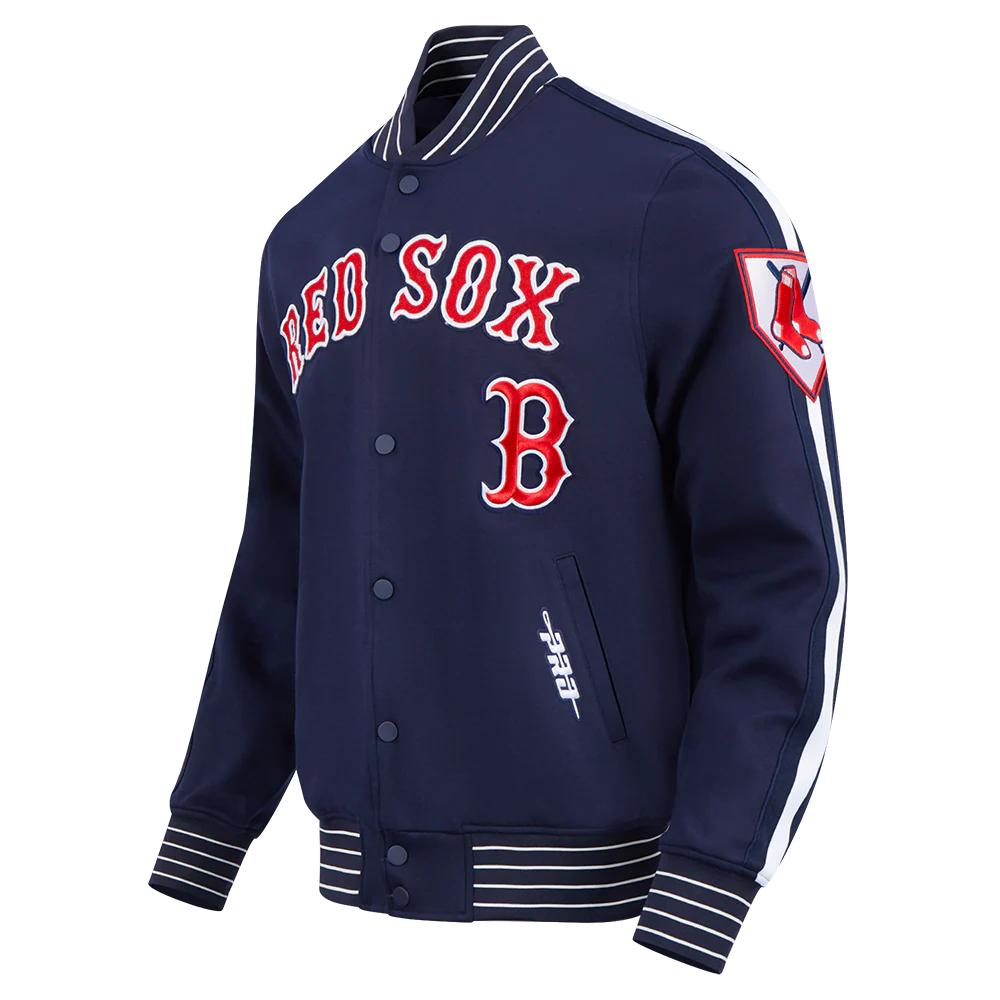 Veste Boston Red Sox MLB Pro Standard pour homme, bleu marine, édition spéciale Cooperstown, en maille double.