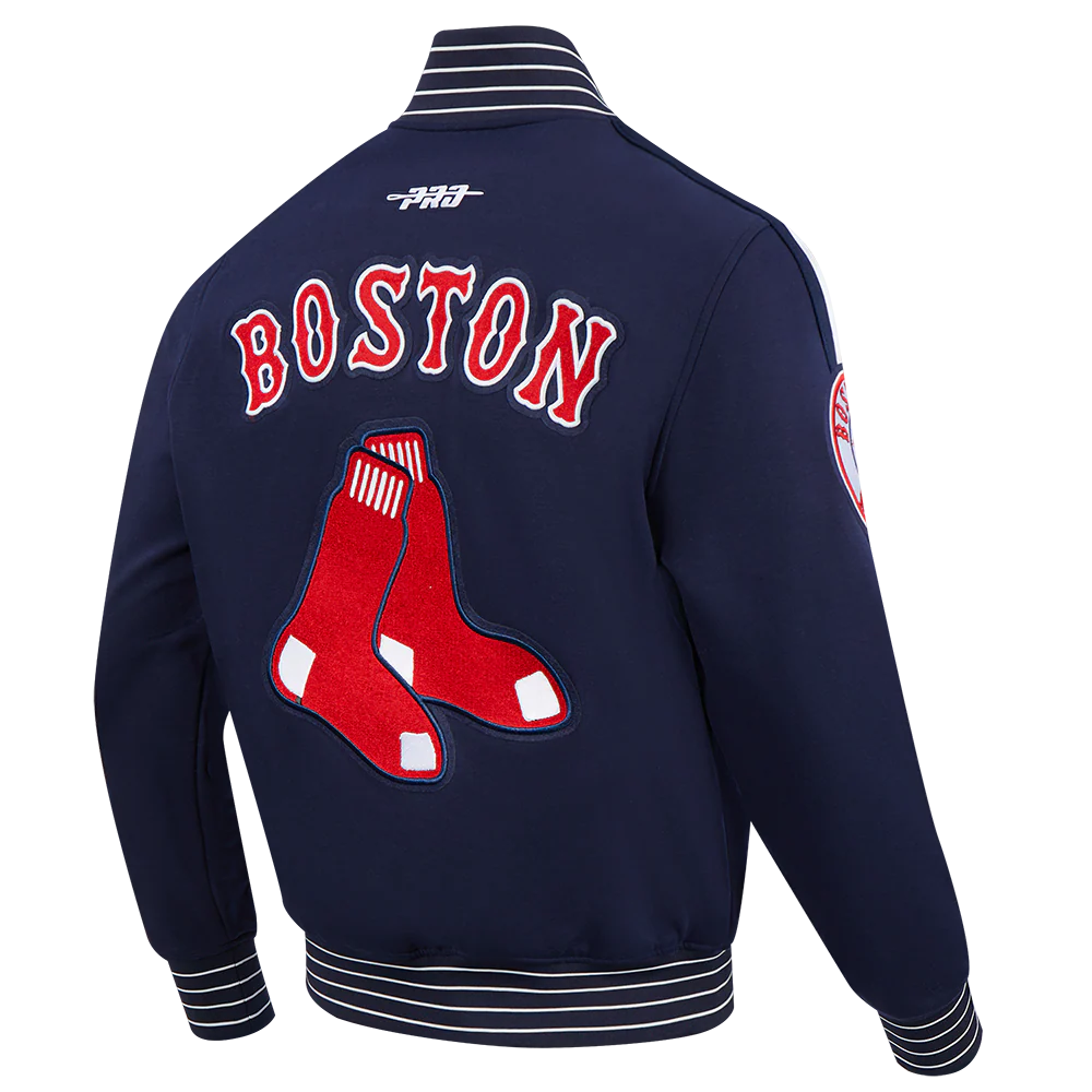 Veste Boston Red Sox MLB Pro Standard pour homme, bleu marine, édition spéciale Cooperstown, en maille double.