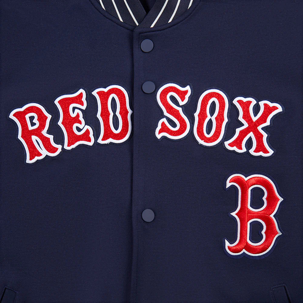 Veste Boston Red Sox MLB Pro Standard pour homme, bleu marine, édition spéciale Cooperstown, en maille double.