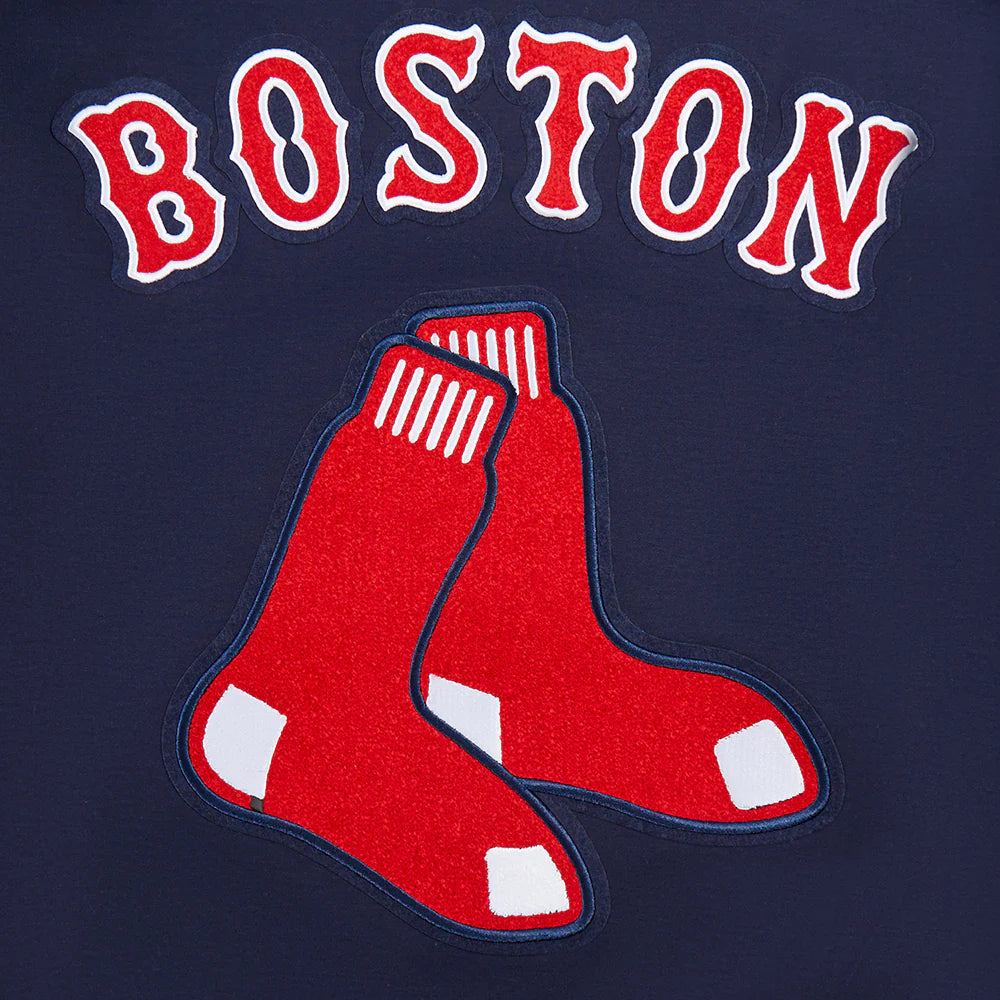 Veste Boston Red Sox MLB Pro Standard pour homme, bleu marine, édition spéciale Cooperstown, en maille double.