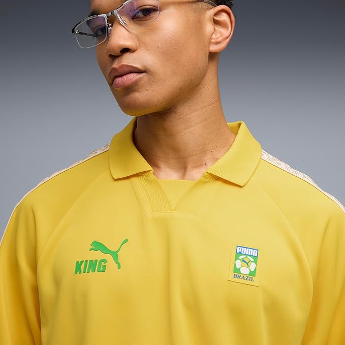 Brazil Puma Men's Yellow King Fanpack Jersey