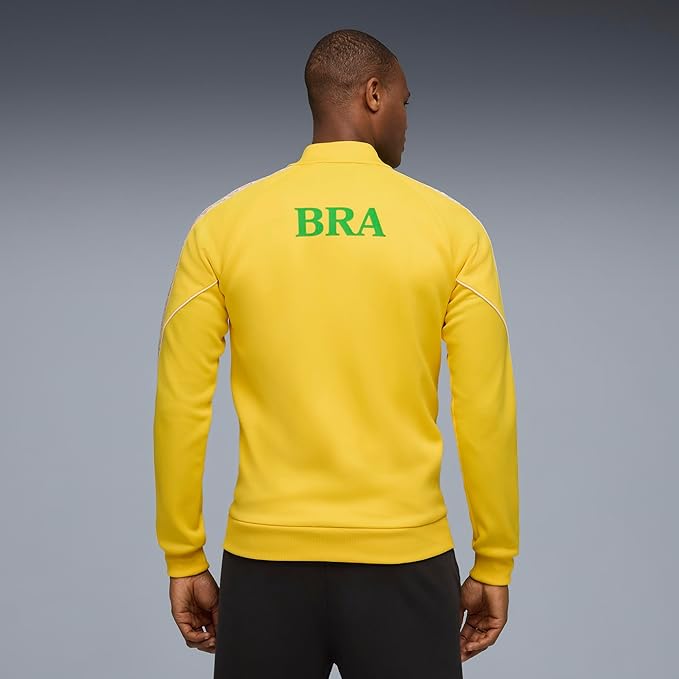 Brazil Puma Men's Yellow King Fanpack Anthem Jacket