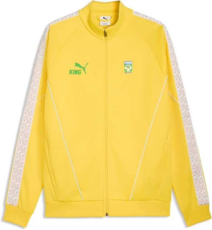 Brazil Puma Men's Yellow King Fanpack Anthem Jacket