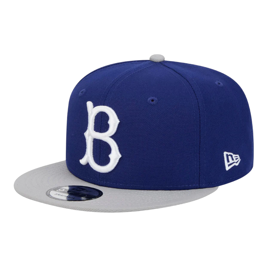 Brooklyn Dodgers MLB New Era Men's Grey/Royal Blue 9Fifty Evergreen Snapback