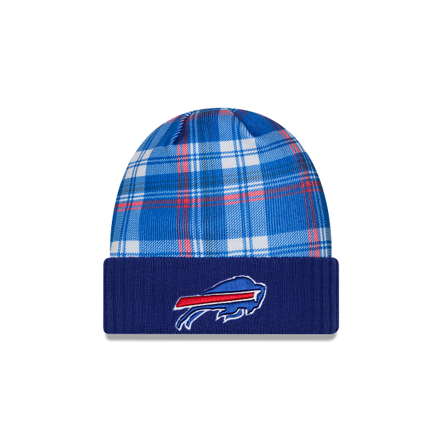 Bonnet en tricot à revers officiel NFL New Era 2024 Buffalo Bills pour homme