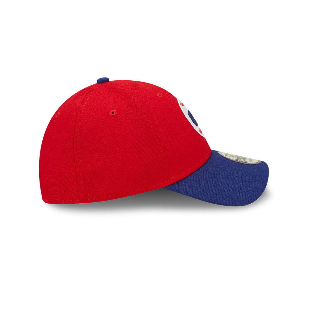 Buffalo Bisons MiLB New Era Men's Red/Navy 39Thirty Alternate Authentic Collection Stretch Fit Hat