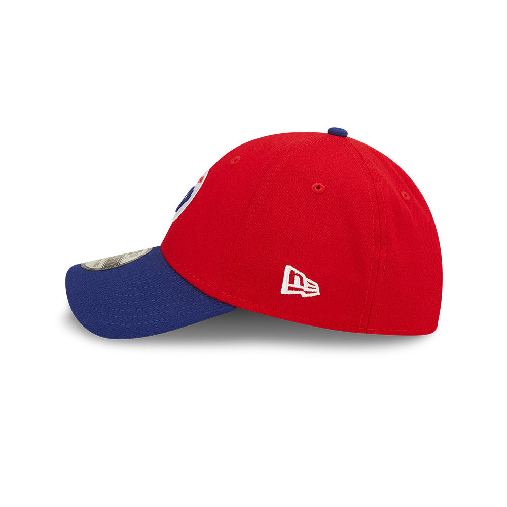 Buffalo Bisons MiLB New Era Men's Red/Navy 39Thirty Alternate Authentic Collection Stretch Fit Hat