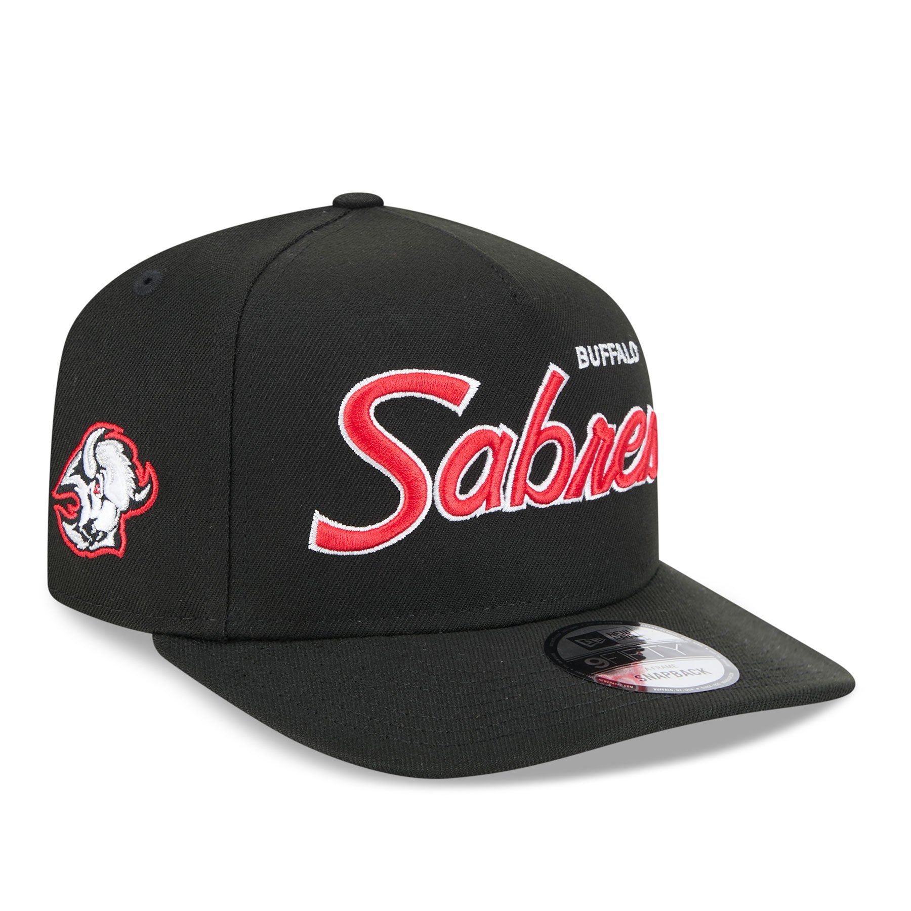 Casquette Snapback A-Frame Alternative 9Fifty Script Buffalo Sabres NHL New Era pour homme noire