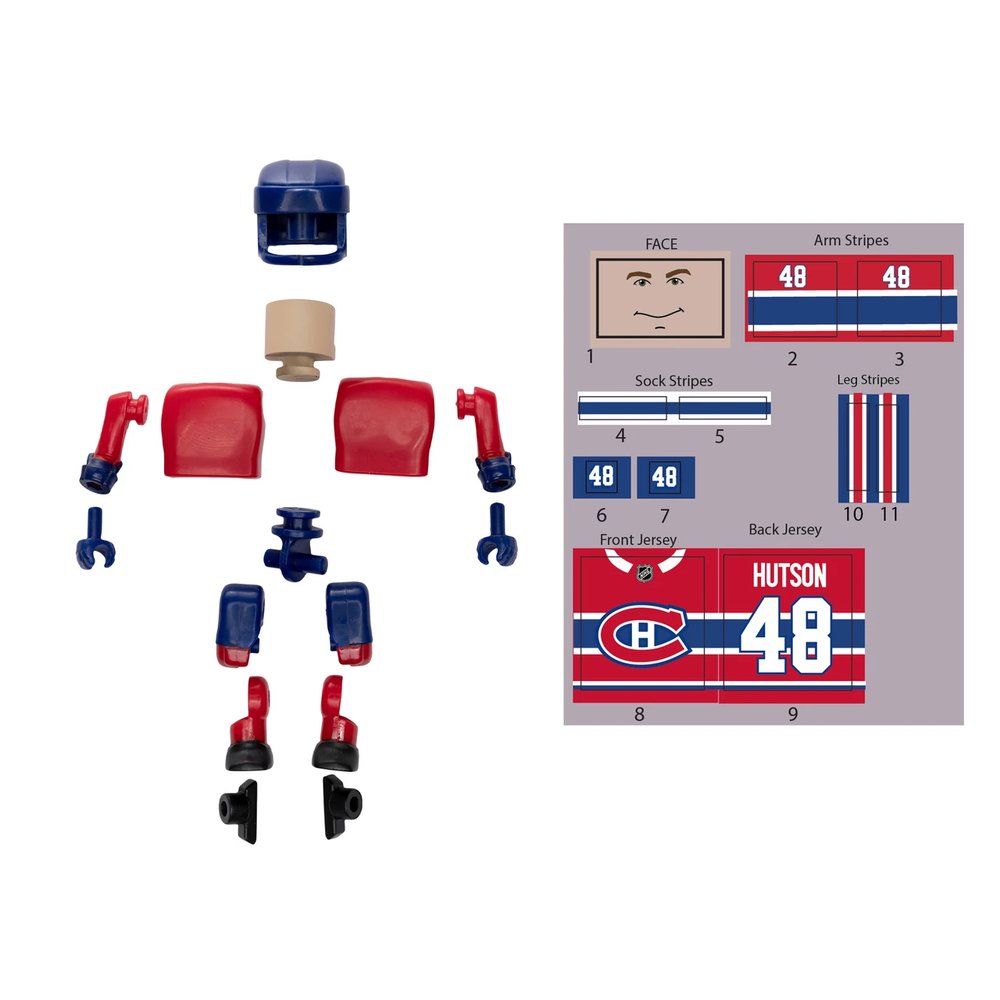 Lane Hutson Montreal Canadiens NHL McFarlene Construct A-Figure Mini Figure Toy