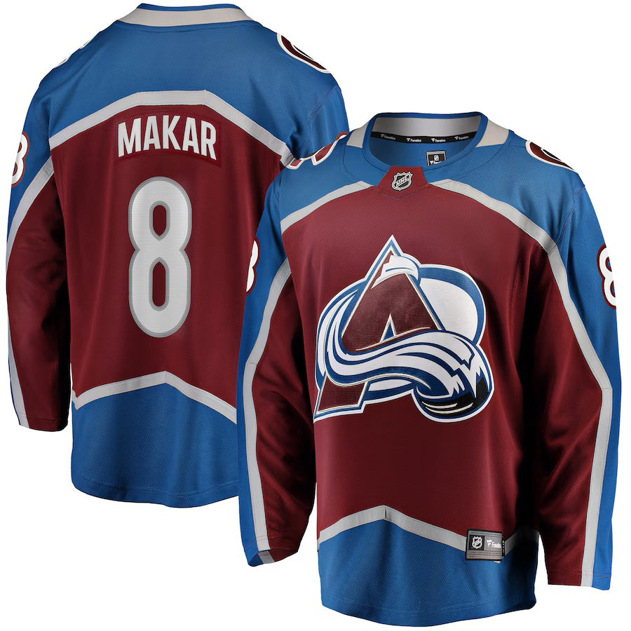 Maillot Breakaway marron pour homme de marque NHL Fanatics de Cale Makar Colorado Avalanche