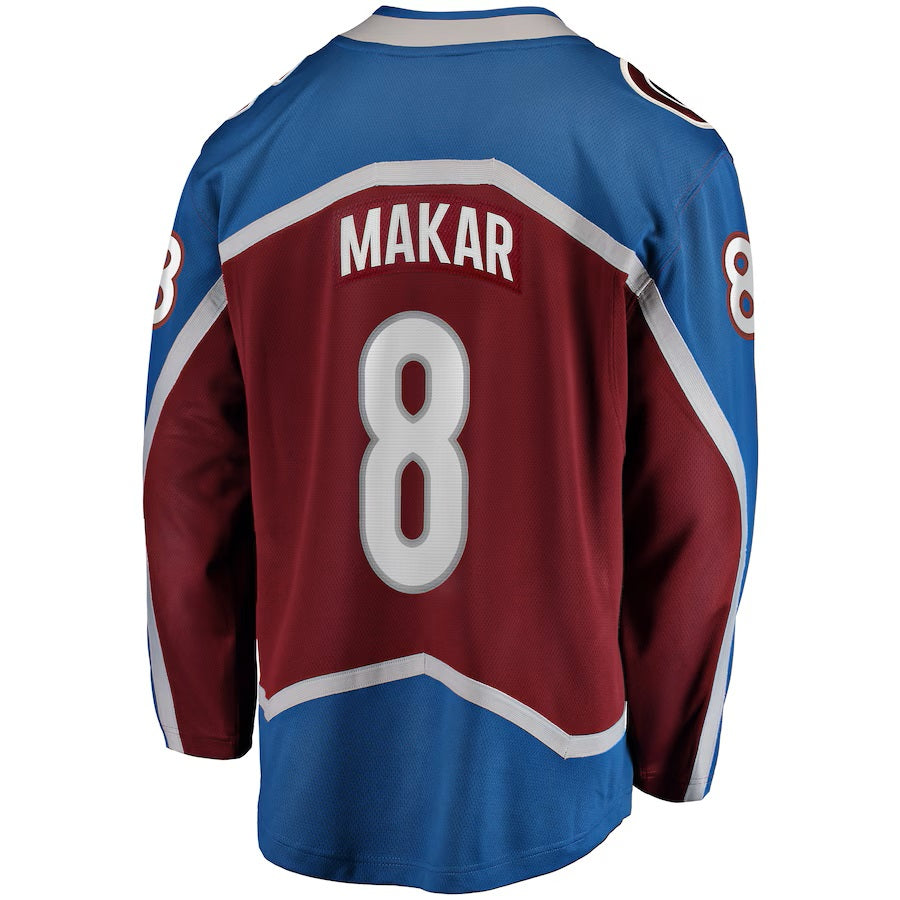Maillot Breakaway marron pour homme de marque NHL Fanatics de Cale Makar Colorado Avalanche