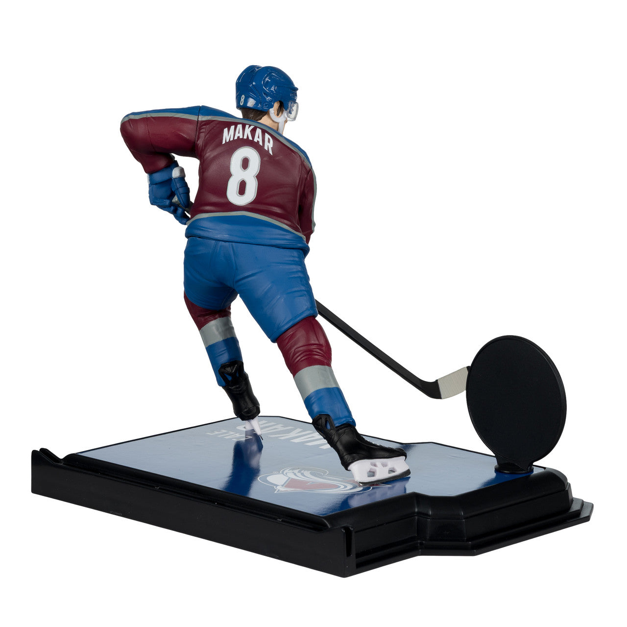 Cale Makar, Colorado Avalanche, NHL, McFarlane Toys, uniforme domicile, série Legacy, figurine articulée de 7 pouces.