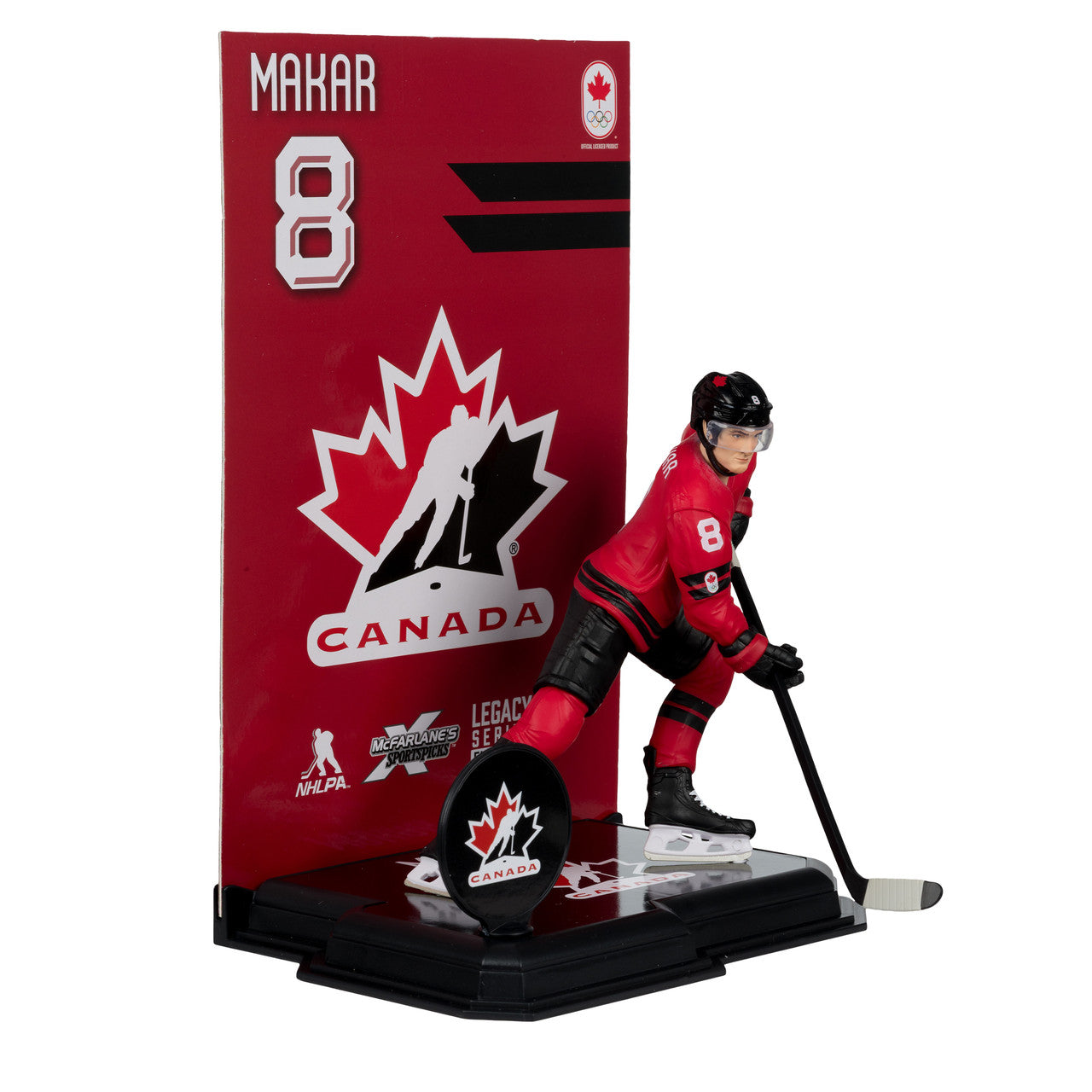 Cale Makar Hockey Canada IIHF McFarlane Toys Olympics Legacy Series 7" Action Figure