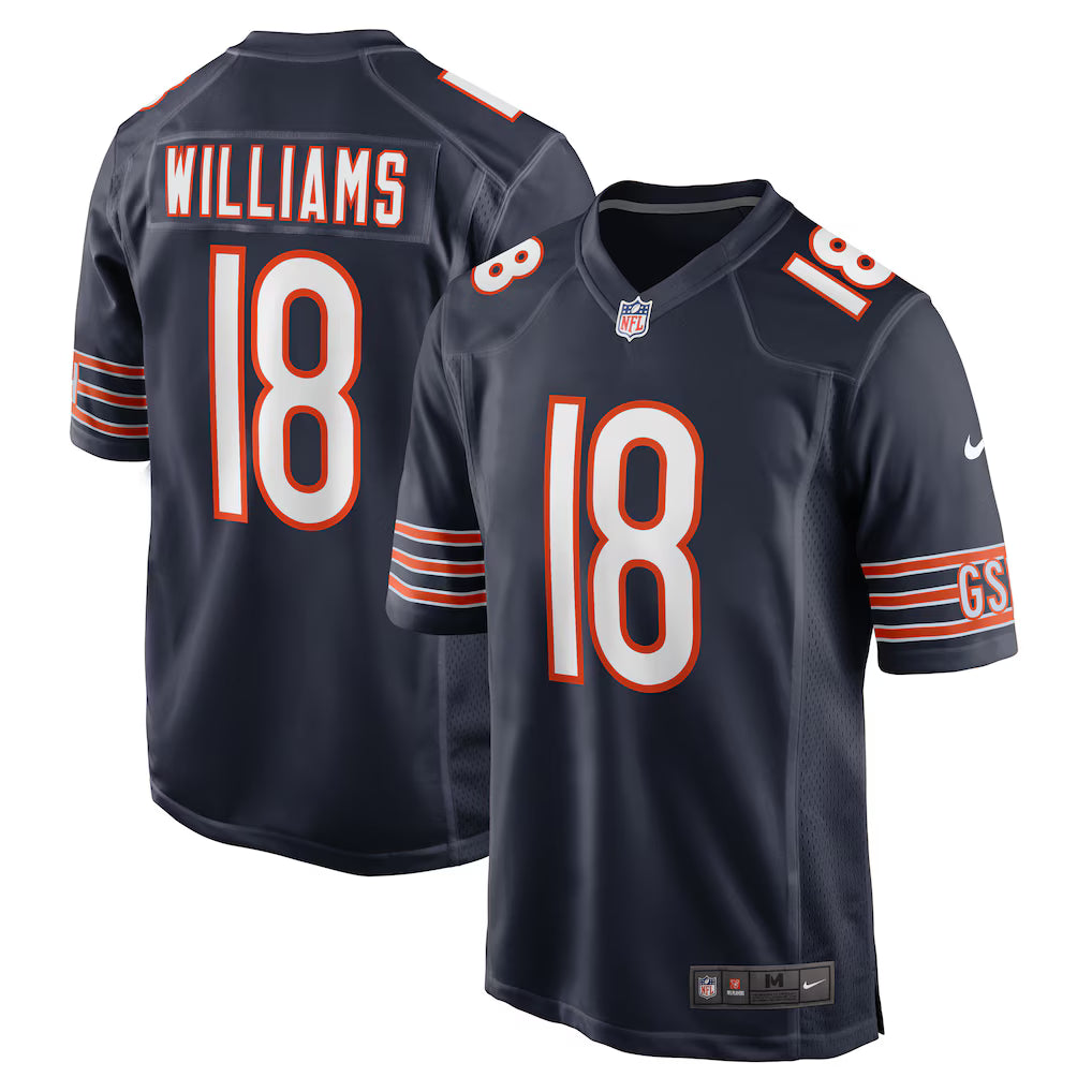 Caleb Williams Chicago Bears NFL Nike Men's Navy Home Game Jersey