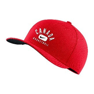 Canada Basketball FIBA Nike Casquette Flex Swoosh rouge pour hommes