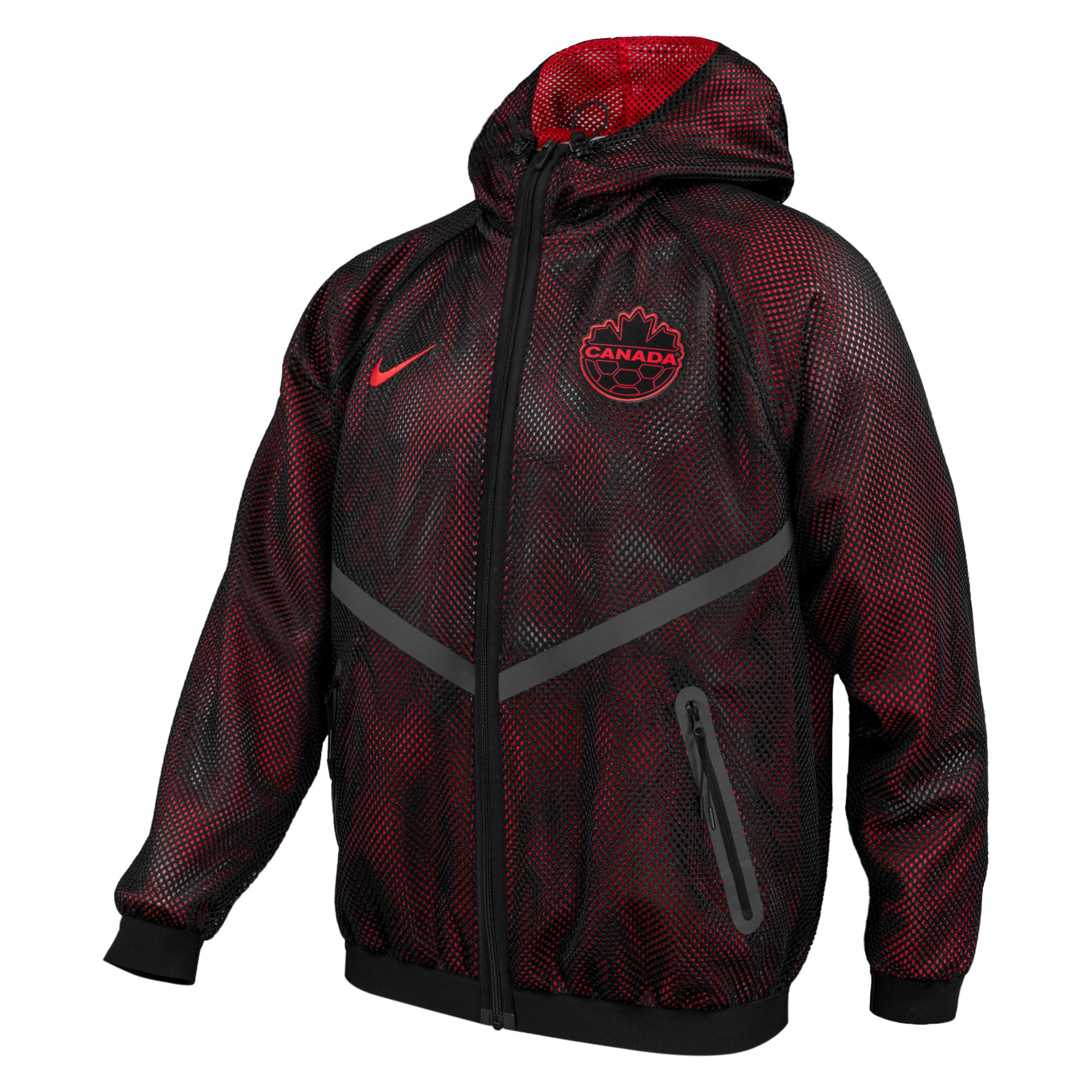 Canada Soccer FIFA Nike Men's Black Anthem Jacket