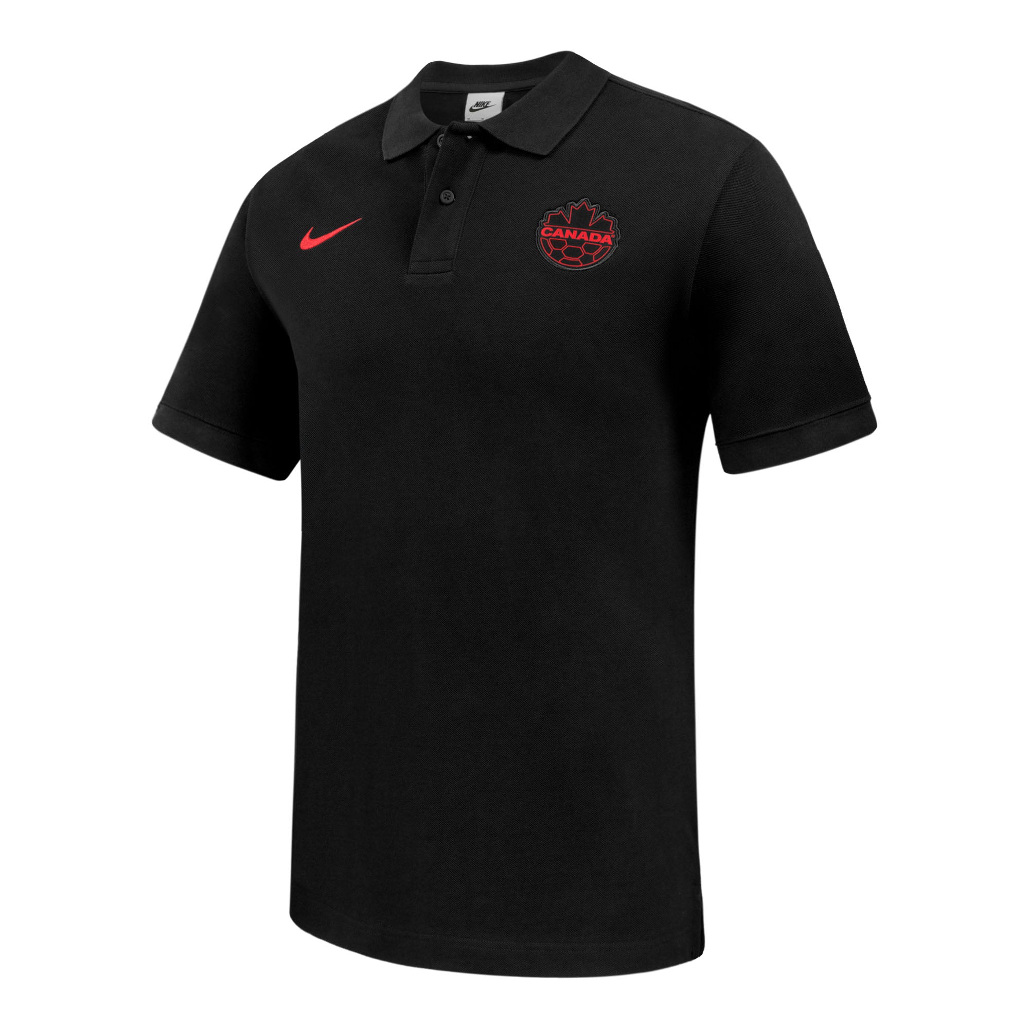 Canada Soccer FIFA Nike Men's Black Matchup Polo T-Shirt