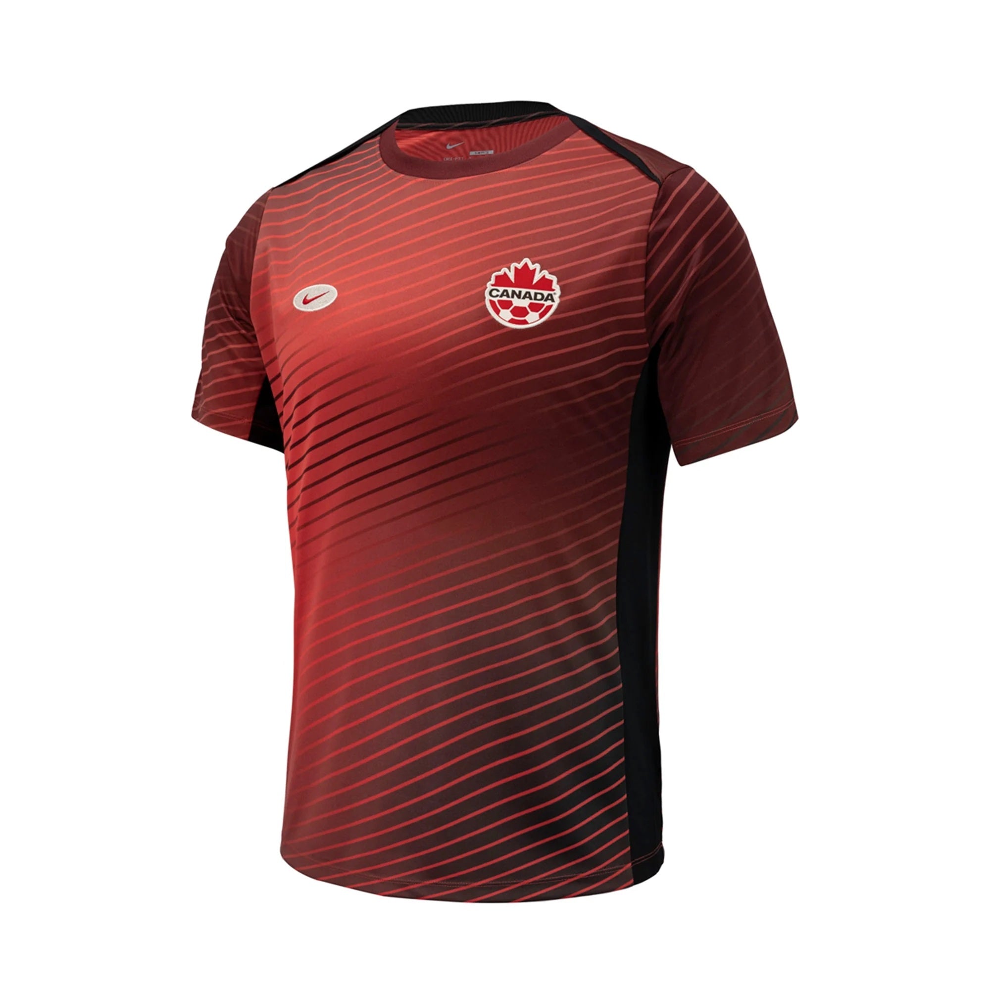 Canada Soccer FIFA Nike Maillot d'entraînement d'avant-match 2024 rouge pour hommes