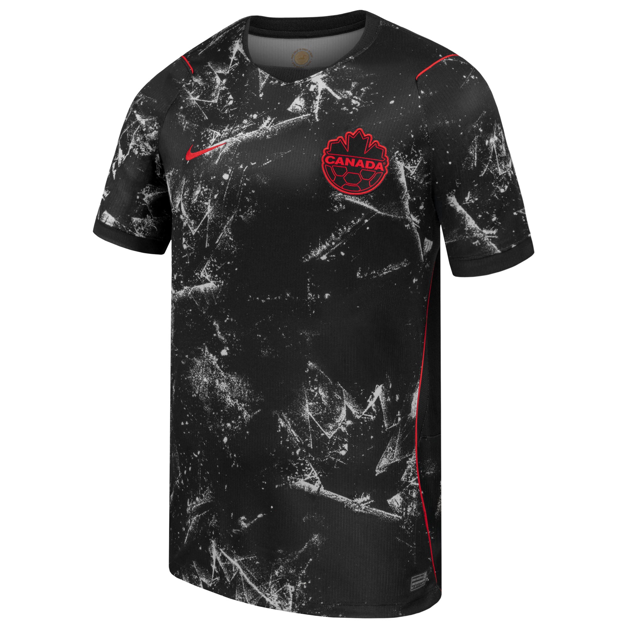 Canada Soccer FIFA Nike Youth Black 2026 Away Stadium Replica Jersey