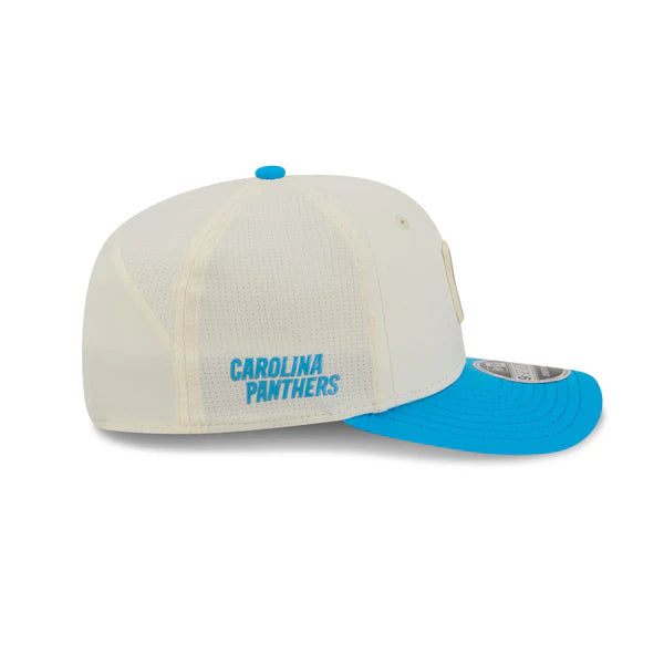 Carolina Panthers NFL New Era Men's Cream/Light Blue 9Seventy 2026 NFL Training Camp Snapback