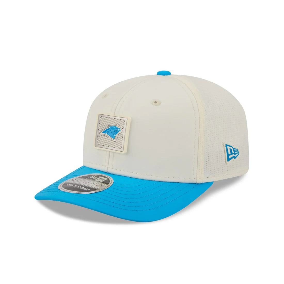 Carolina Panthers NFL New Era Men's Cream/Light Blue 9Seventy 2026 NFL Training Camp Snapback