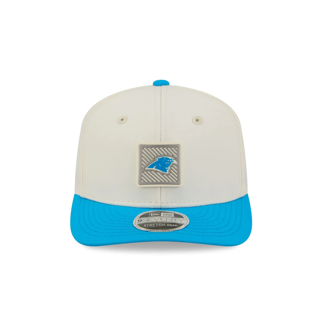 Carolina Panthers NFL New Era Men's Cream/Light Blue 9Seventy 2026 NFL Training Camp Snapback