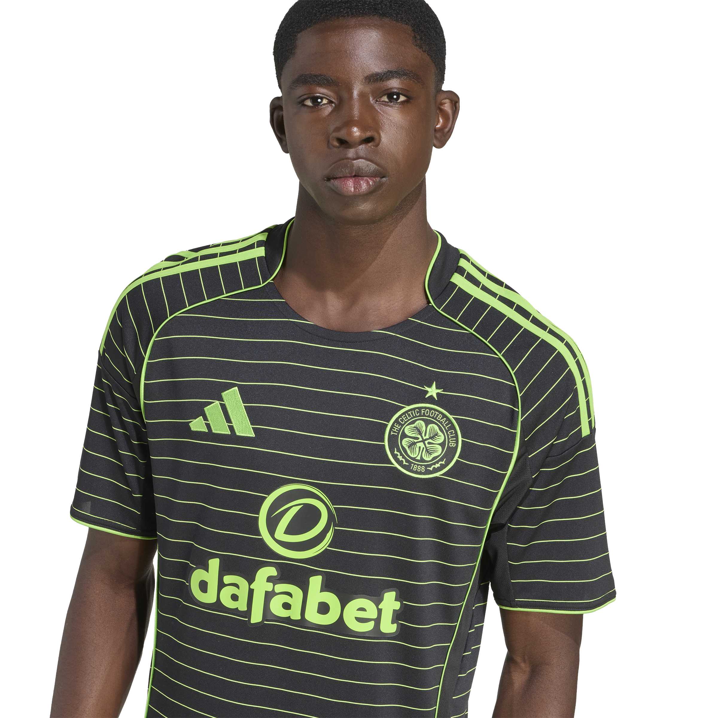 Maillot réplique extérieur noir Adidas Celtic FC SPFL pour homme 2025/26