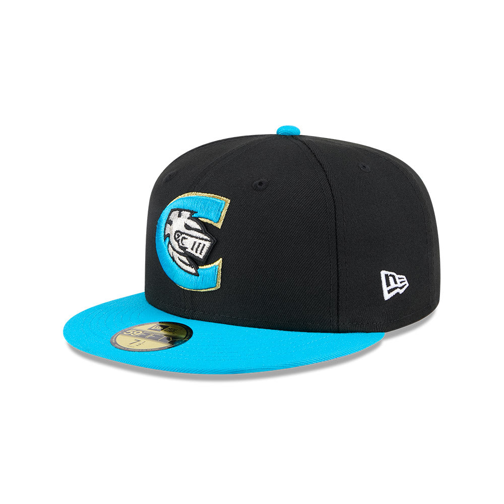 Casquette ajustée noire 59Fifty Alternate Authentic Collection pour homme des Charlotte Knights MiLB New Era