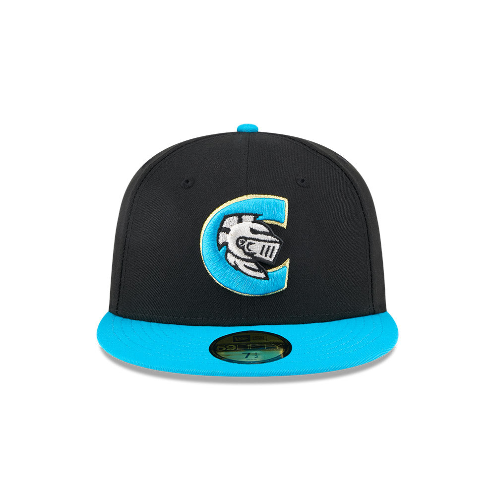 Casquette ajustée noire 59Fifty Alternate Authentic Collection pour homme des Charlotte Knights MiLB New Era