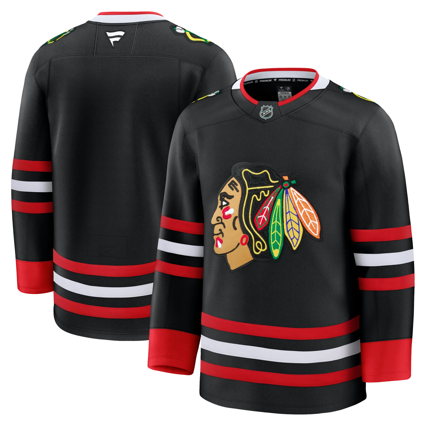 Chicago Blackhawks NHL Fanatics Branded Men's Black Alternate Premium Jersey