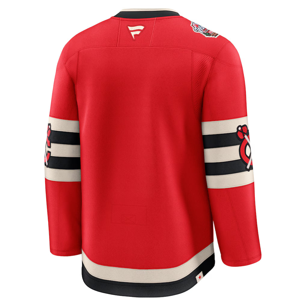 Chicago Blackhawks NHL Fanatics Branded Men's Red 2025 Winter Classic Premium Jersey