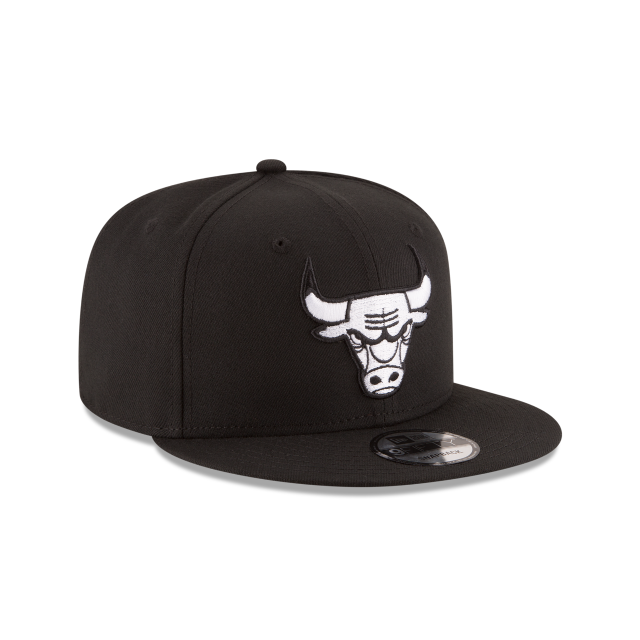 Chicago Bulls NBA New Era pour hommes, noir/blanc, 9Fifty Basic Snapback