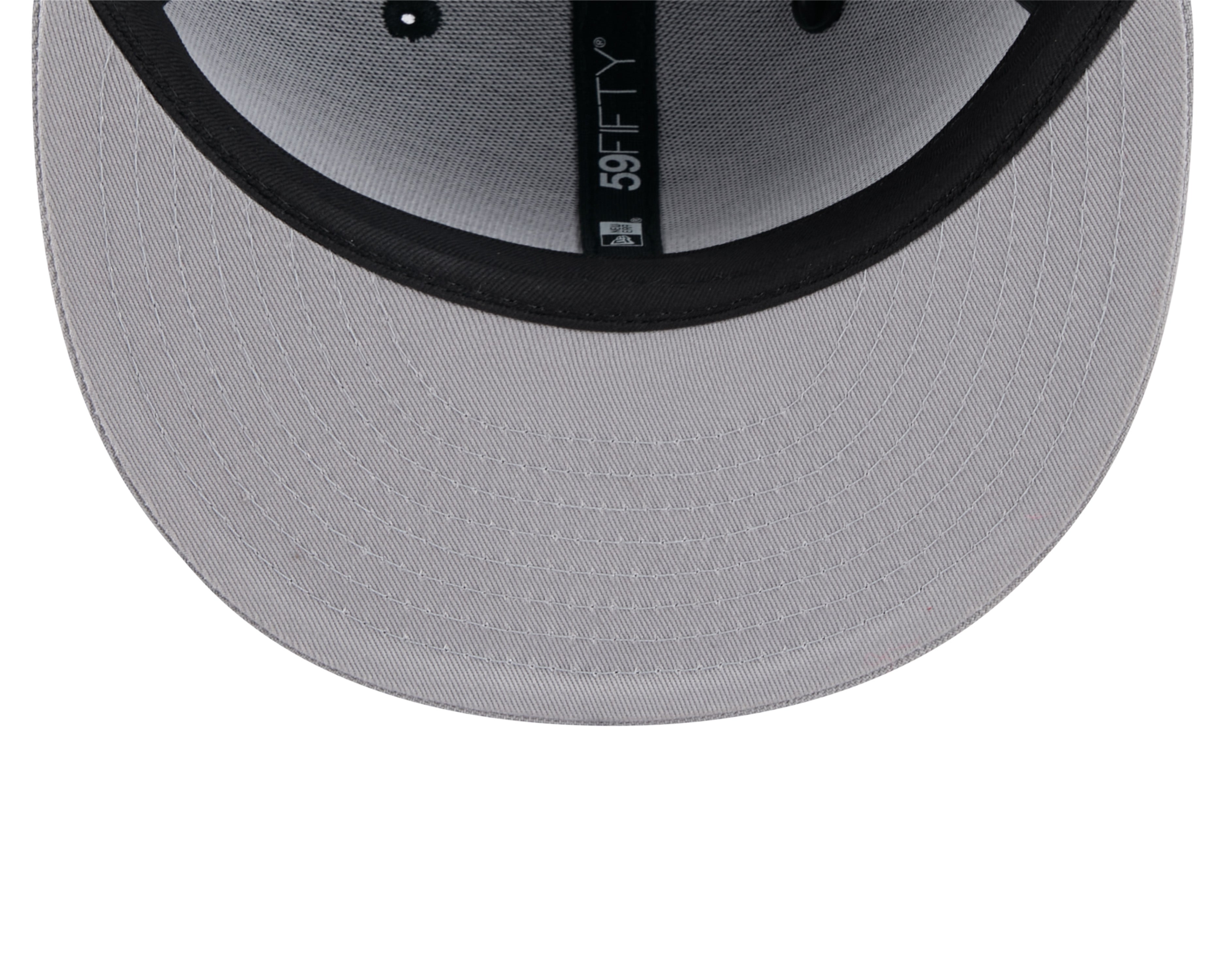 Casquette ajustée à rayures bicolores noire 59Fifty pour homme des Chicago White Sox MLB New Era