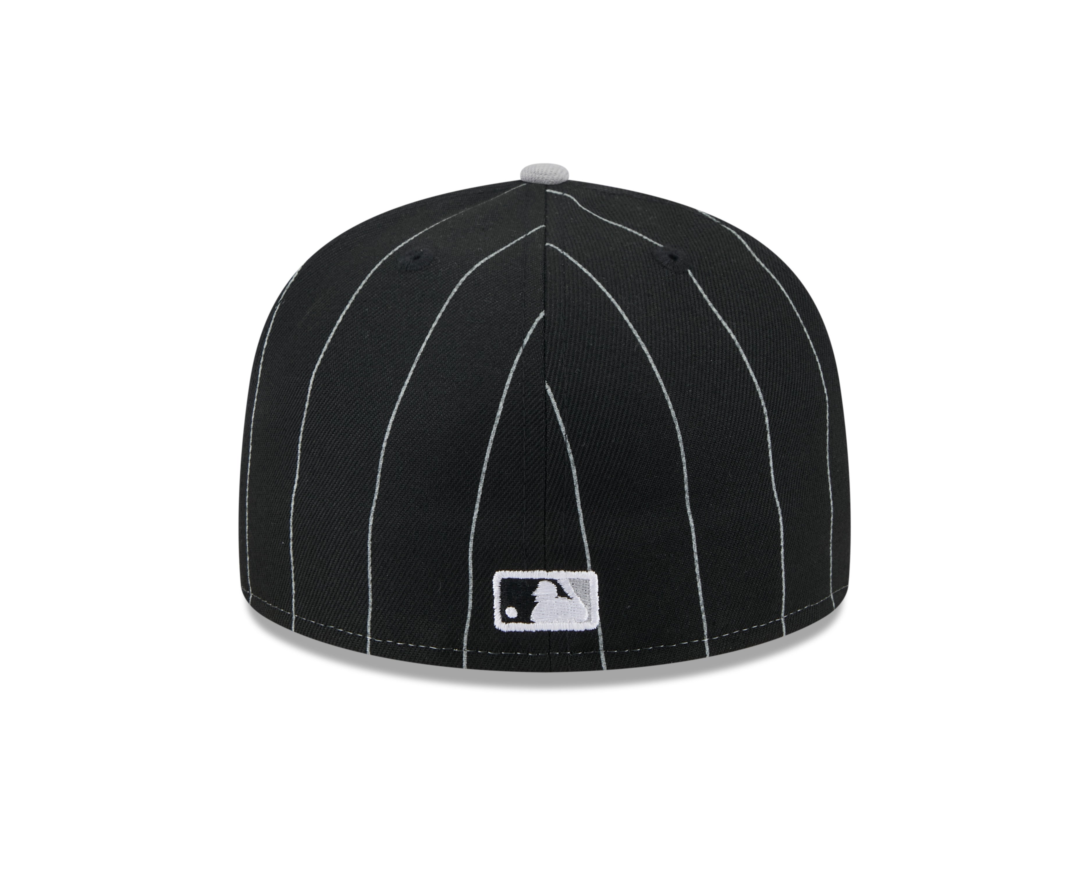 Chicago White Sox MLB New Era Men's Black 59Fifty Two Tone Pinstripe Fitted Hat