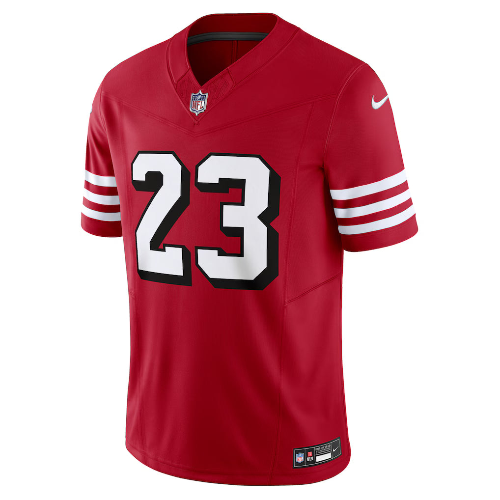 Christian McCaffrey San Francisco 49ers NFL Nike Men's Scarlet Vapor F.U.S.E. Limited Jersey