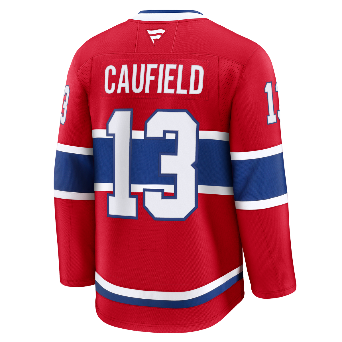 Maillot de marque Cole Caufield pour homme, rouge, cousu par des pros, de la LNH, des Canadiens de Montréal
