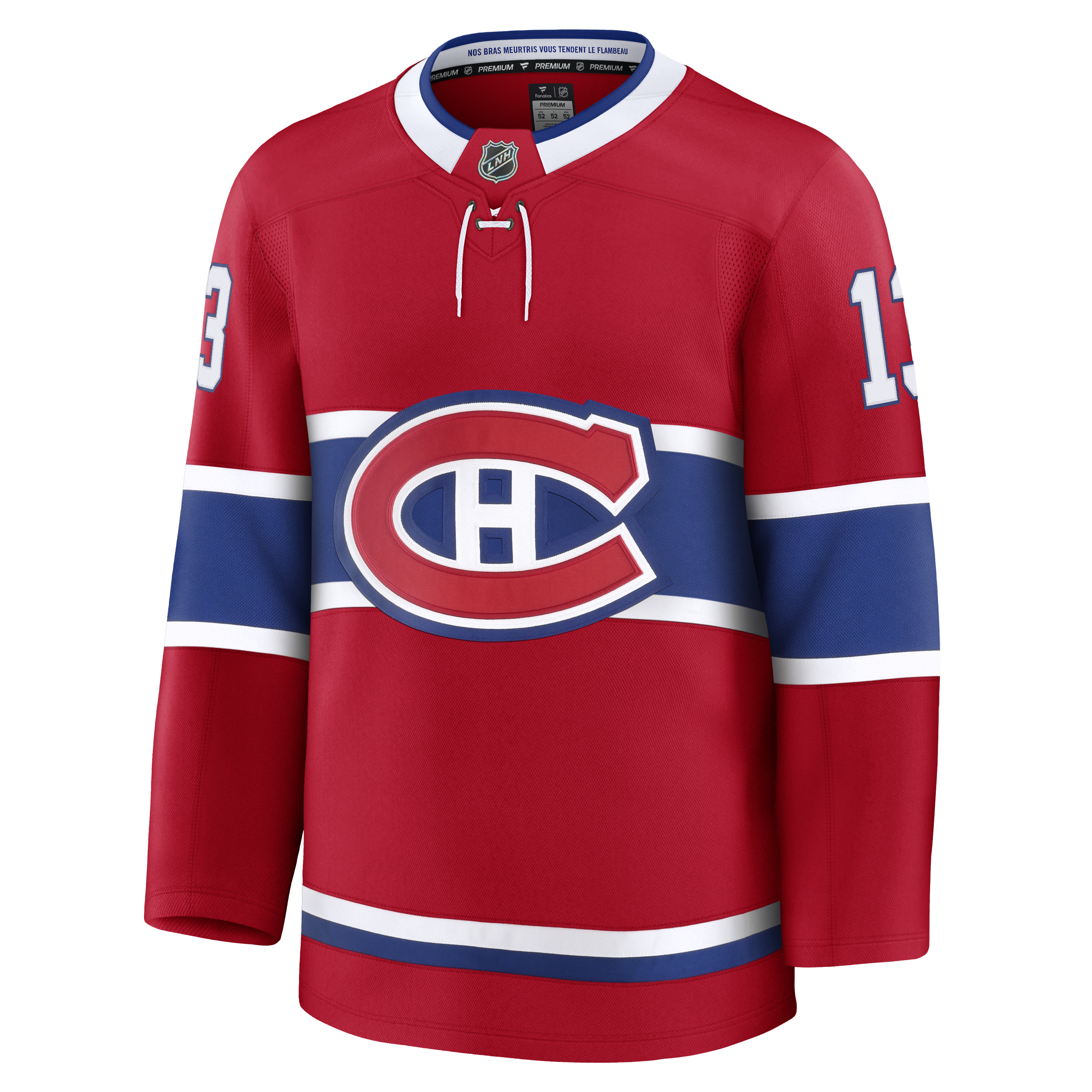 Maillot de marque Cole Caufield pour homme, rouge, cousu par des pros, de la LNH, des Canadiens de Montréal