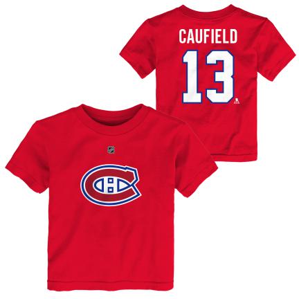 T-shirt rouge pour bébé Cole Caufield #13 des Canadiens de Montréal de la LNH Outerstuff