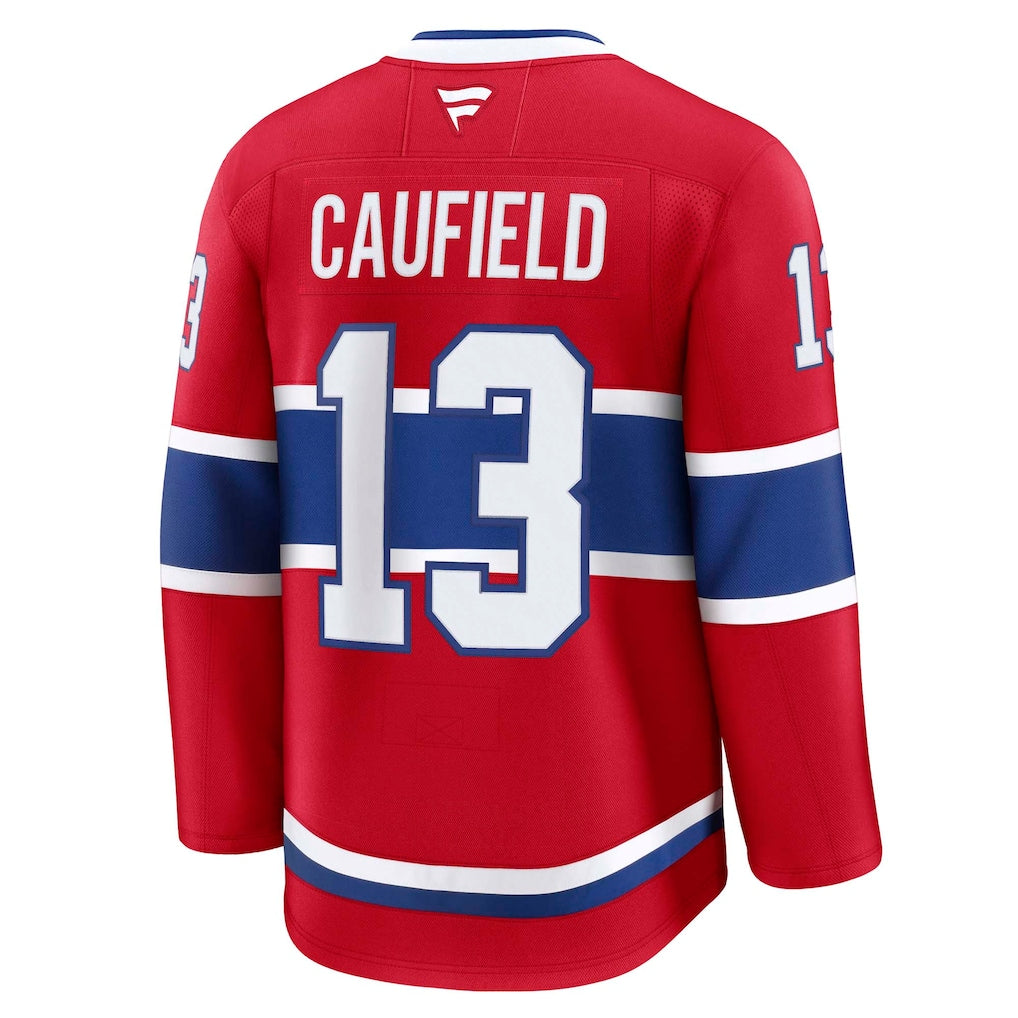 Cole Caufield Montreal Canadiens NHL Fanatics Branded Men's Red Premium Jersey