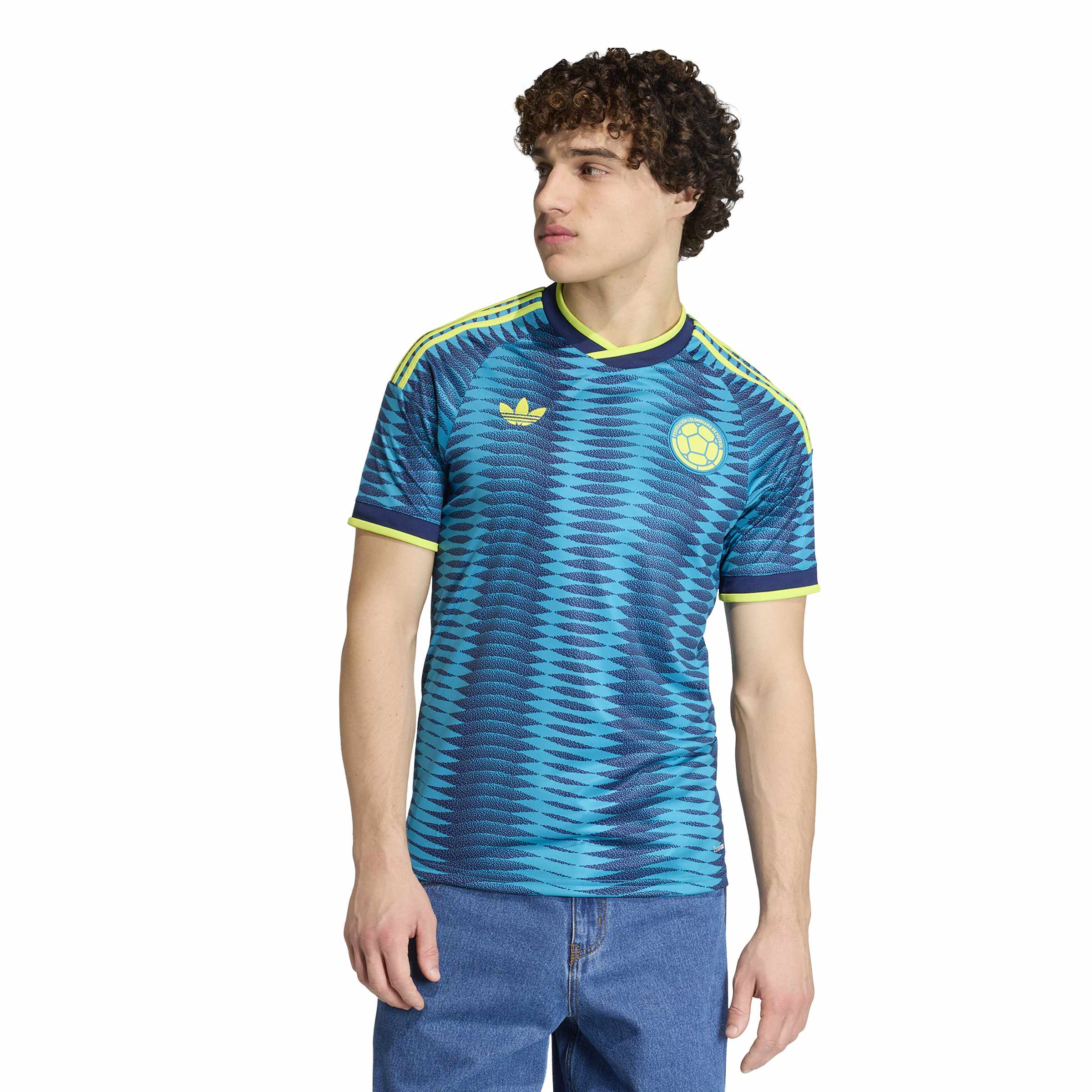 Colombia National Team FIFA Adidas Men's Blue 2026 Replica Away Jersey