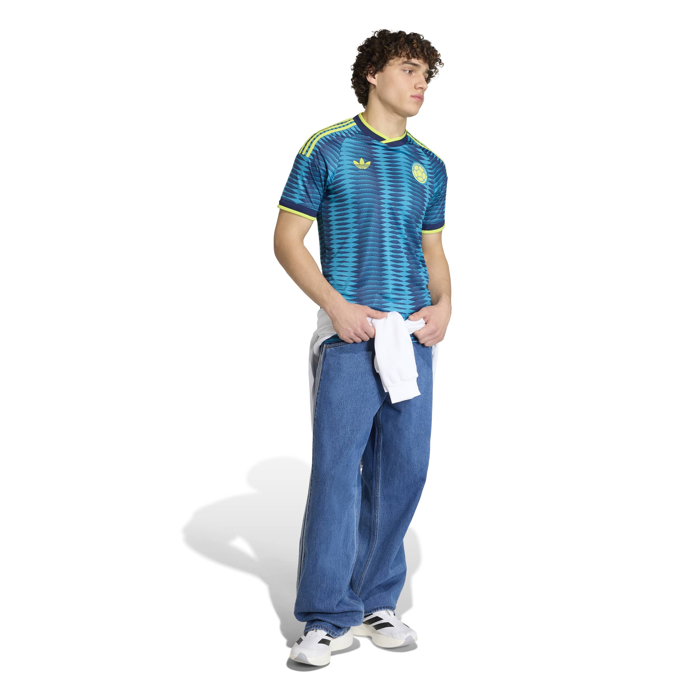 Colombia National Team FIFA Adidas Men's Blue 2026 Replica Away Jersey