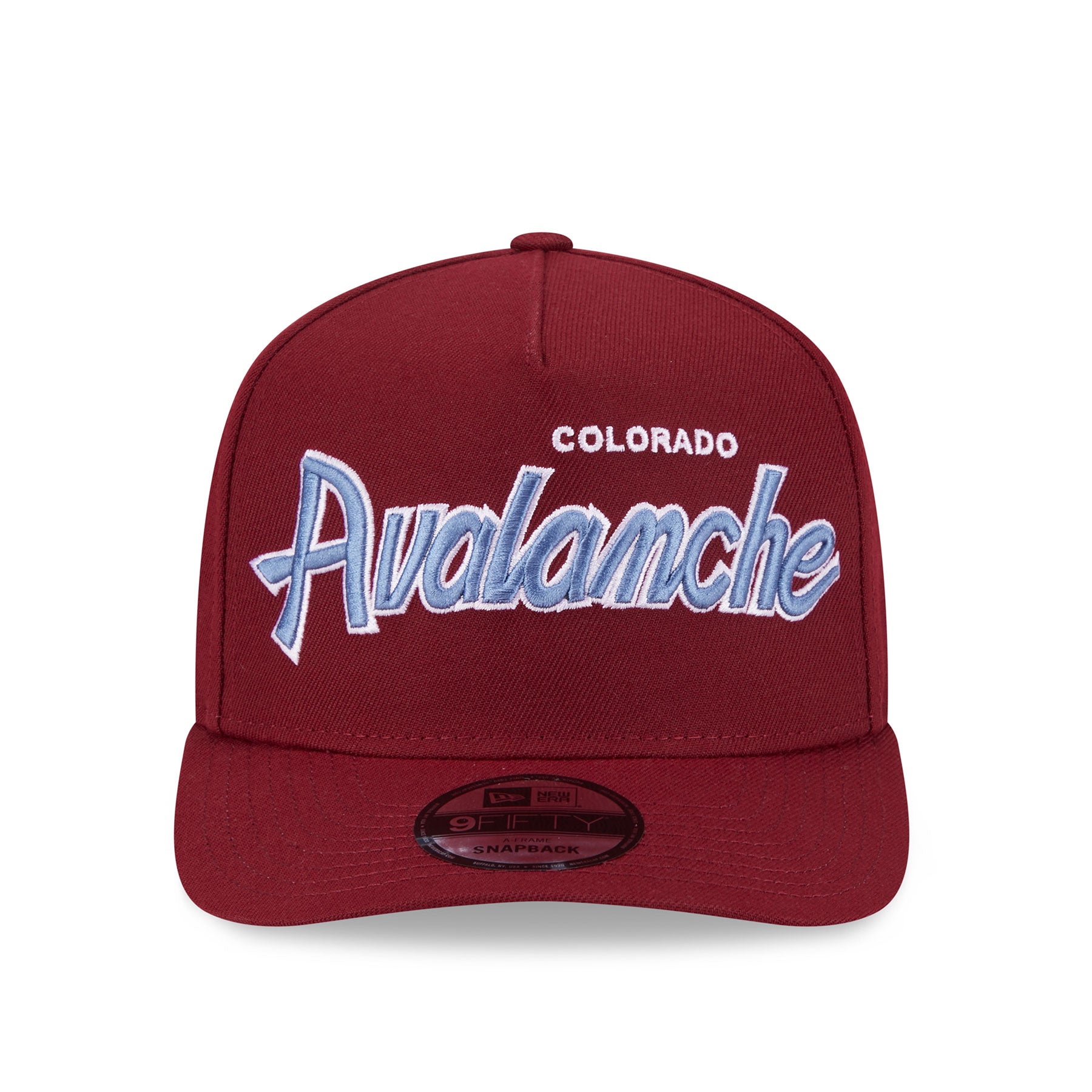 Colorado Avalanche NHL New Era Men's Maroon 9FIfty Script A-Frame Snapback