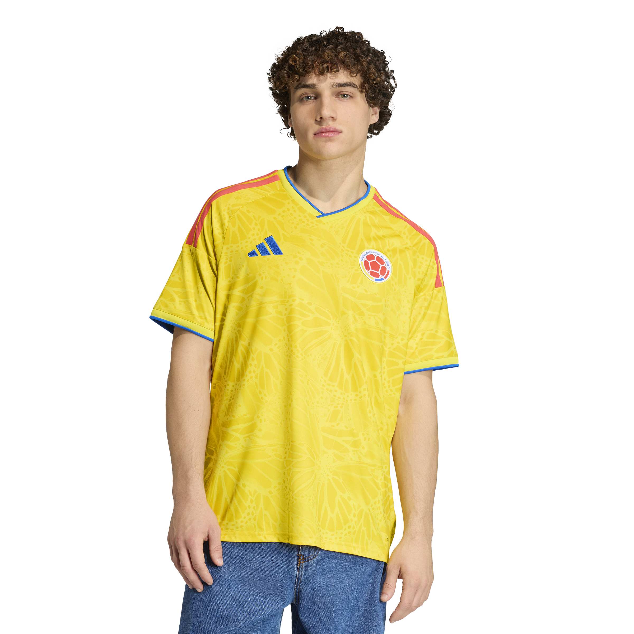 Columbia National Team FIFA Adidas Men's Yellow 2025/26 Replica Home Jersey