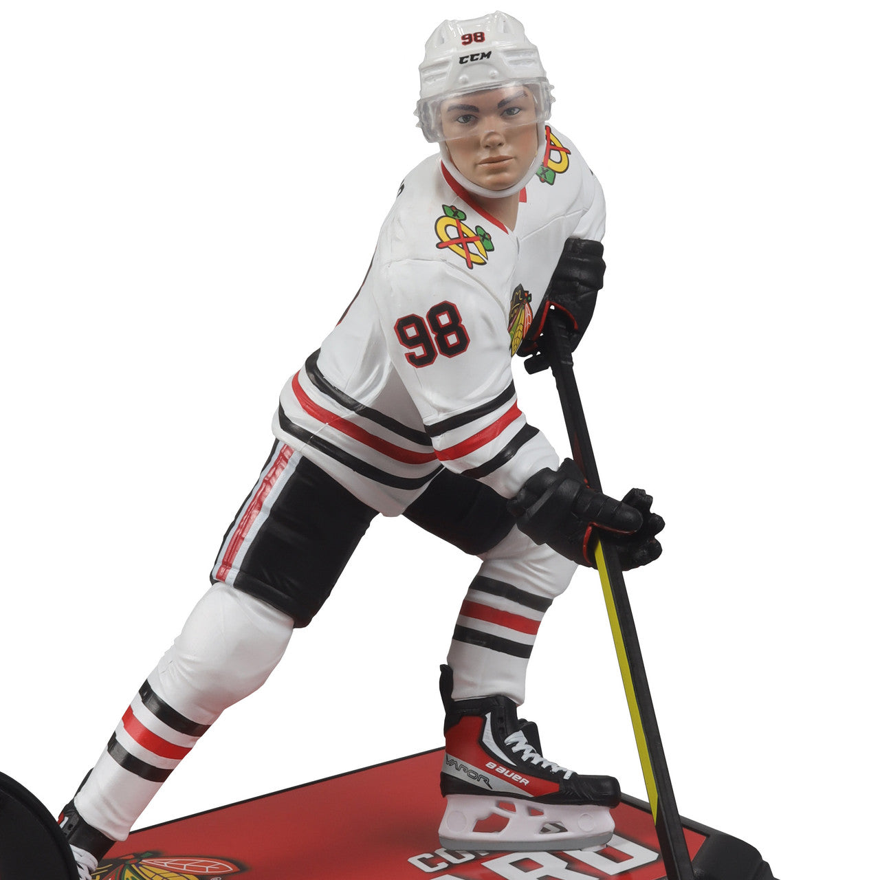 Figurine articulée 7" de la série Legacy de Connor Bedard des Blackhawks de Chicago de la LNH McFarlane Toys, uniforme extérieur