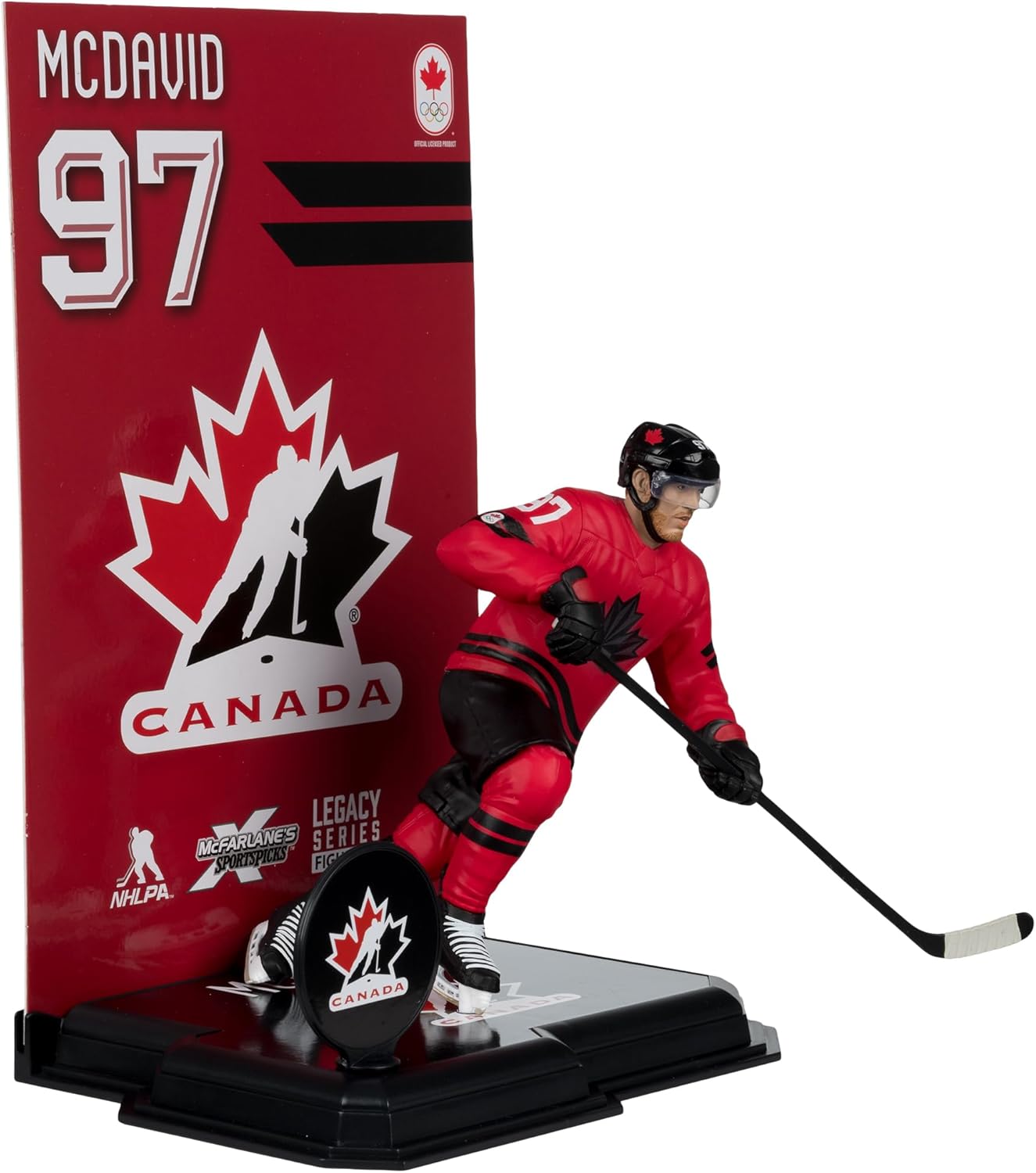 Connor McDavid Hockey Canada IIHF McFarlane Toys Olympics Legacy Series 7" Action Figure